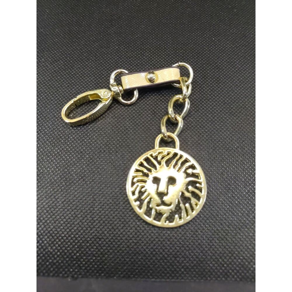 Anne Klein Luggage Tag Gold Tone Lion
